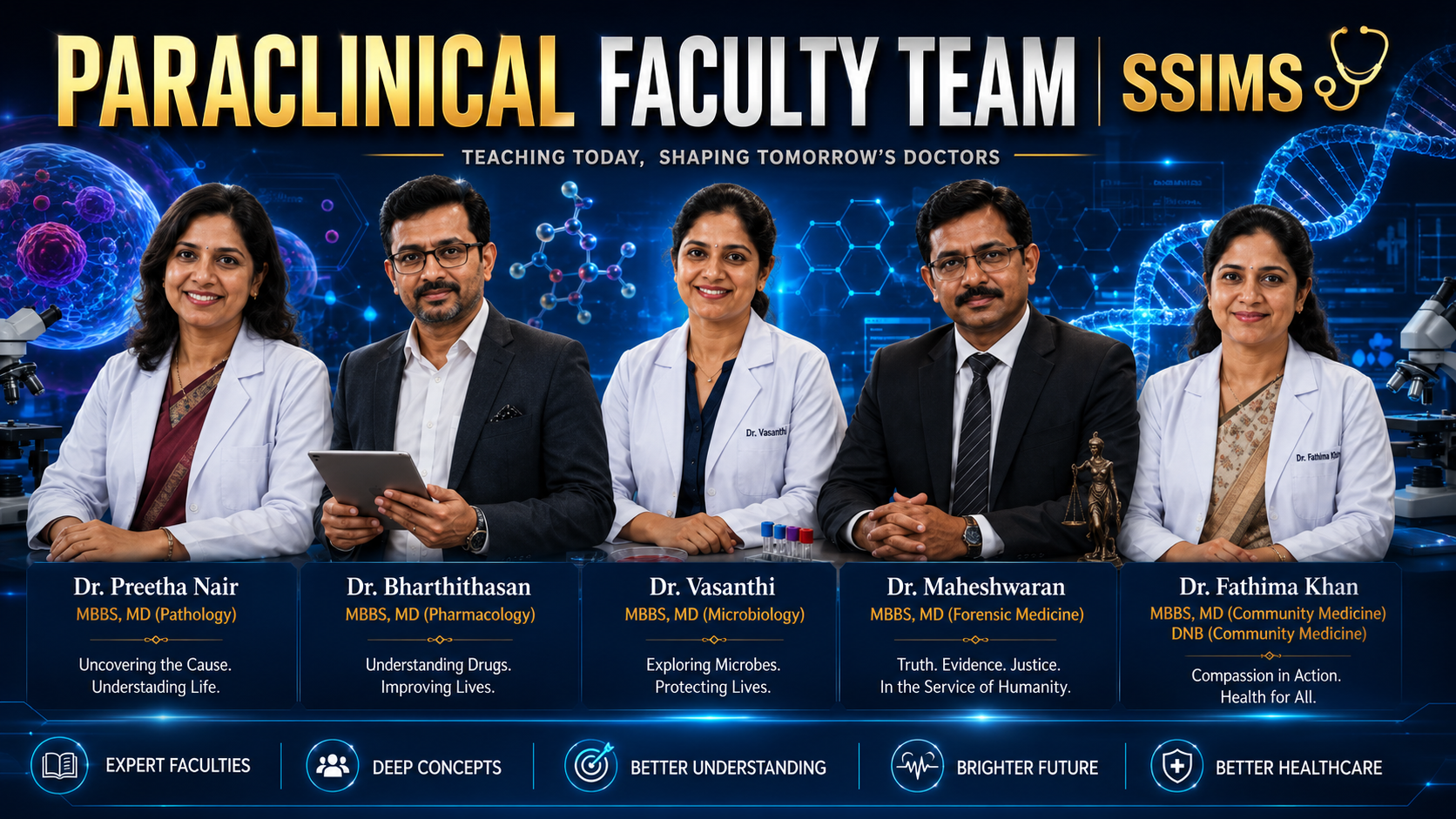 Meet Our Paraclinical Faculty Team | SSIMS Medical Coaching